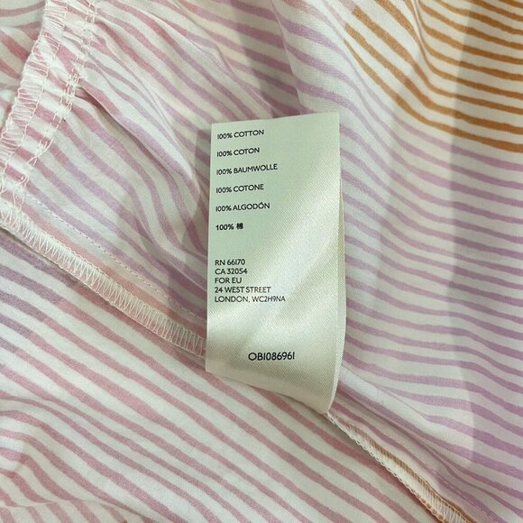 Anthropologie Maeve Gable Tiered Tunic Square Neck Puff Sleeves Top Pink -Small - Picture 11 of 15